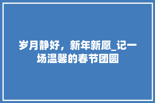 岁月静好，新年新愿_记一场温馨的春节团圆