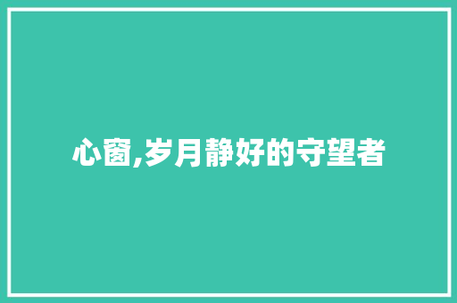 心窗,岁月静好的守望者