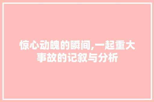 惊心动魄的瞬间,一起重大事故的记叙与分析 论文范文