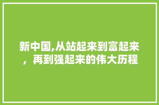 新中国,从站起来到富起来，再到强起来的伟大历程