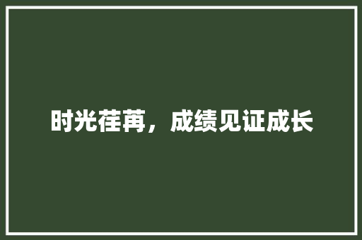 时光荏苒，成绩见证成长 会议纪要范文