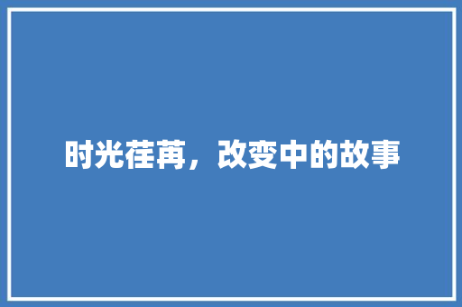 时光荏苒，改变中的故事