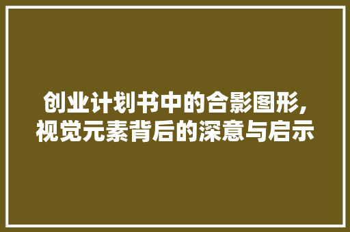 创业计划书中的合影图形,视觉元素背后的深意与启示