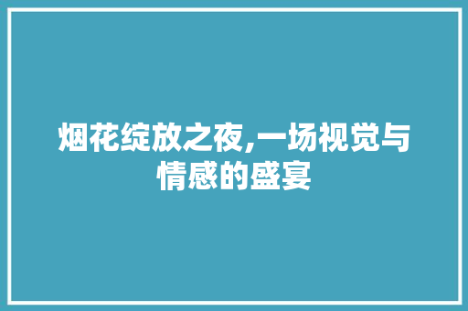 烟花绽放之夜,一场视觉与情感的盛宴