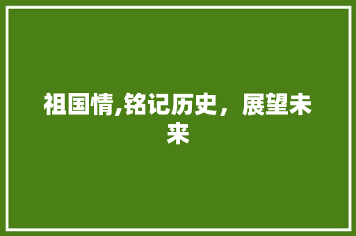 祖国情,铭记历史，展望未来