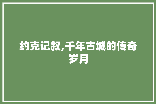 约克记叙,千年古城的传奇岁月