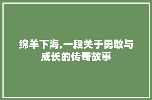 绵羊下海,一段关于勇敢与成长的传奇故事