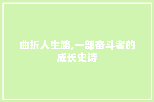 曲折人生路,一部奋斗者的成长史诗