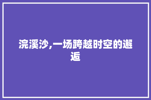 浣溪沙,一场跨越时空的邂逅