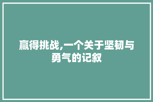 赢得挑战,一个关于坚韧与勇气的记叙 论文范文