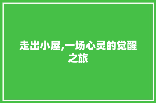 走出小屋,一场心灵的觉醒之旅