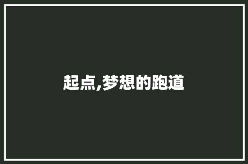 起点,梦想的跑道 会议纪要范文