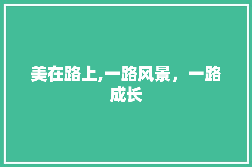 美在路上,一路风景，一路成长