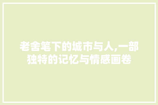 老舍笔下的城市与人,一部独特的记忆与情感画卷