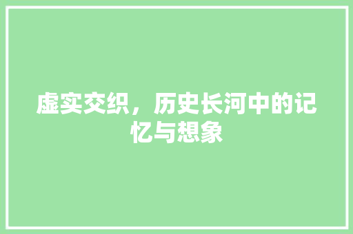 虚实交织，历史长河中的记忆与想象