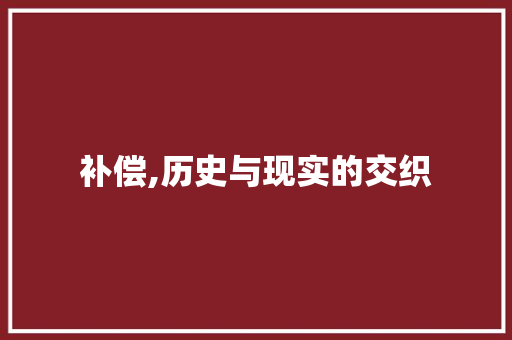 补偿,历史与现实的交织