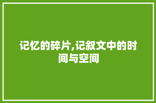 记忆的碎片,记叙文中的时间与空间