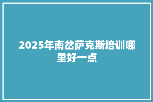 2025年南岔萨克斯培训哪里好一点