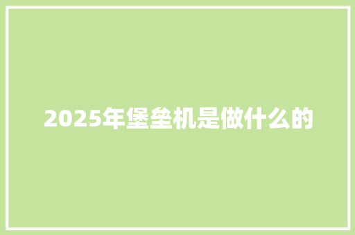 2025年堡垒机是做什么的