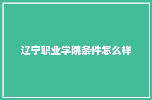 辽宁职业学院条件怎么样 会议纪要范文