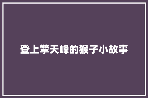 登上擎天峰的猴子小故事