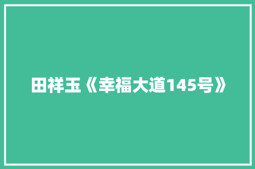 田祥玉《幸福大道145号》