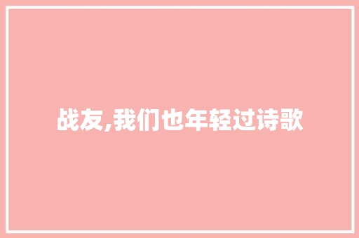 战友,我们也年轻过诗歌