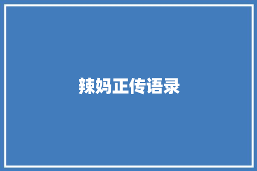 辣妈正传语录 会议纪要范文