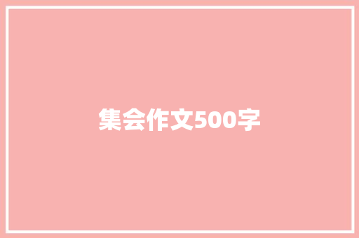 集会作文500字 简历范文