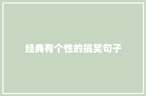 经典有个性的搞笑句子 会议纪要范文