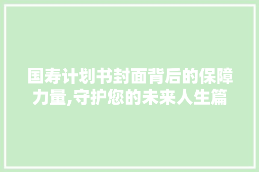 国寿计划书封面背后的保障力量,守护您的未来人生篇章