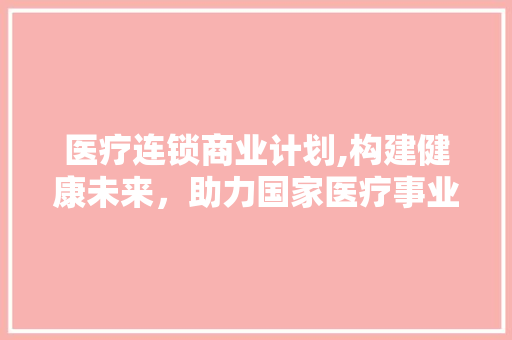 医疗连锁商业计划,构建健康未来，助力国家医疗事业