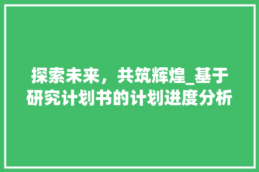 探索未来，共筑辉煌_基于研究计划书的计划进度分析