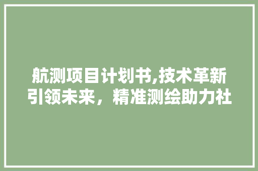 航测项目计划书,技术革新引领未来，精准测绘助力社会发展