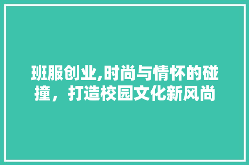 班服创业,时尚与情怀的碰撞，打造校园文化新风尚