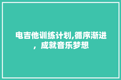 电吉他训练计划,循序渐进，成就音乐梦想